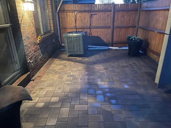 New paver patio