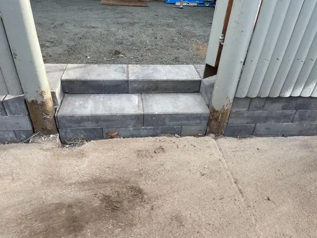 New stone steps