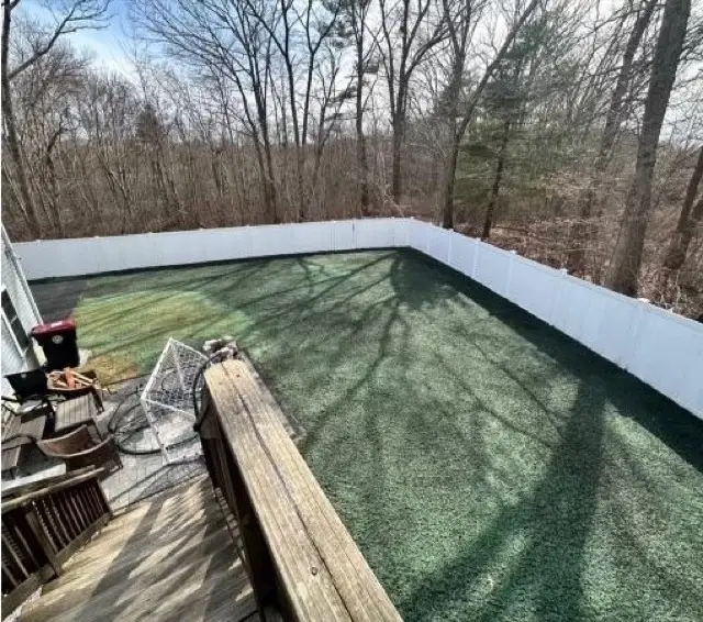 Hydroseeded lawn